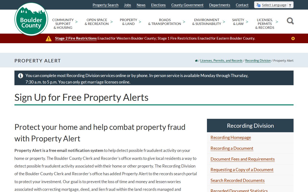 Lafayette residents directory Boulder County PropertyAlert